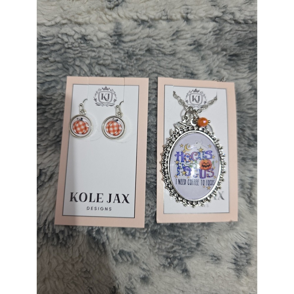 Halloween Hocus Pocus Pumpkin Jewelry Gift Set Bundle